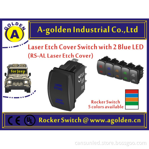 2015 New Product 12V/24V 3Pin On-Off Led Light Bar Rocker Switch